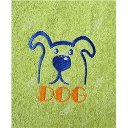 Полотенце махровое с вышивкой собаки "Дог2"