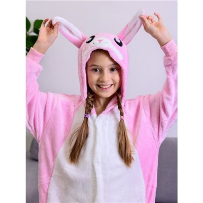Пижама Кигуруми детская  Розовый Кролик арт 1103