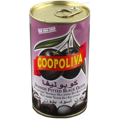 Маслины "Cоopoliva" 350 гр б/к