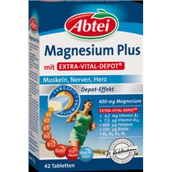 Abtei Magnesium 500 Plus Vital Depot Магний  Таблетки, 42 шт