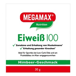 MEGAMAX (МЕГАМАКС) Nutrition Eiweiss 100 Himbeer-Geschmack 30 г