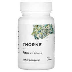Thorne, Цитрат калия, 90 растительных капсул