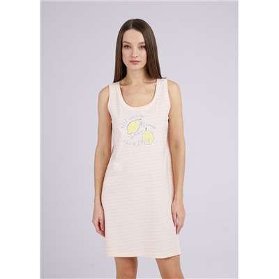 Сорочка ночная женская CLE LS24-1102/1 розовый/молочный