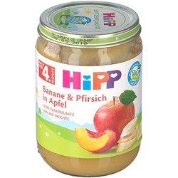 HiPP (Хипп) Banane und Pfirsich in Apfel 190 г
