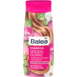 Balea (Балеа) Shampoo Seidenglanz Шампунь с экстрактом Орхидеи для Сияния и Блеска тусклых и безжизненных Волос с провитамином В3 и В5, 300 мл