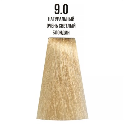 Cтойкая крем-краска с кератином Supercolor Color Cream, 9.0 Натуральный очень светлый блондин, 60 мл