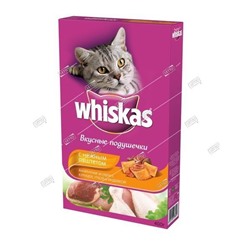 Whiskas корм для кошек подушечки с паштетом Курица, Индейка 350г