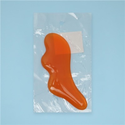 Массажёр Гуаша «Дельфин», 11,5 × 4,5 см, цвет оранжевый