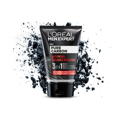 L'Oreal Men Expert Men Expert Pure Carbon Anti-Pickel Tagliches Waschgel  Гель для ежедневного умывания Men Expert Pure Carbon против пятен