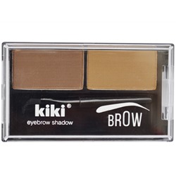 Kiki Тени для бровей Brow 02 (коричневый и золотисто-коричневый)