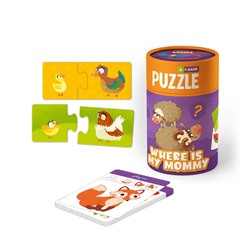 Игровой набор "Мама и малыш": пазлы и карточки с заданиями