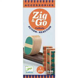 Деревянный конструктор Djeco Zig&Go, дополнительный набор, 7 деталей 05648