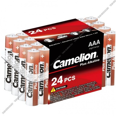 Бат. CAMELION "Alkaline Plus" LR03-24шт.мизинчик (