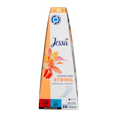 Jessa Slipeinlagen String 30 St, Джесса Прокладки ежедневные Стринги 30 шт, 10 упаковок (300 штук)