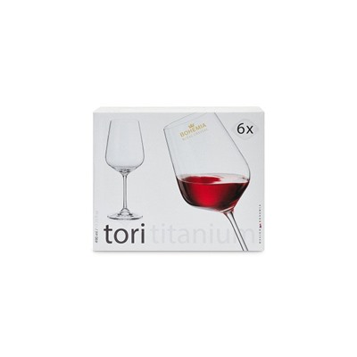 Набор бокалов для красного вина Tori 490 мл, Стекло, 6 шт.