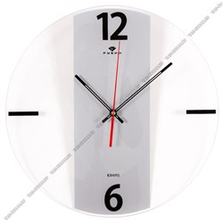 Часы (стекло/пластик) кругл.d39см "Минимализм" отк