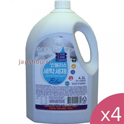 Комплект: 054769 Enbliss Blue Жидкое средство для стирки для всей семьи, 4,2 л.х4шт.