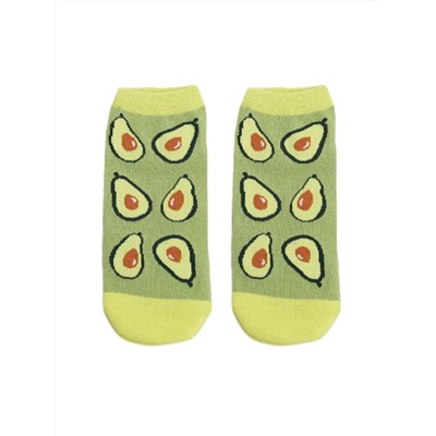 Короткие носки р.35-40 "fruit" avocado
