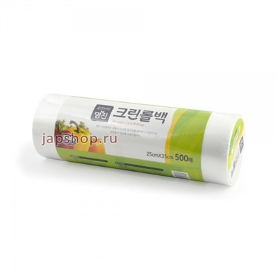 Myungjin Bags Roll Type Пакеты полиэтиленовые пищевые в рулоне 25х35 см, 500 шт(8802739465776)