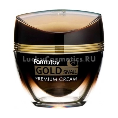 Крем для лица с экстрактом золота и улиточным муцином FarmStay Gold Snail Premium Cream