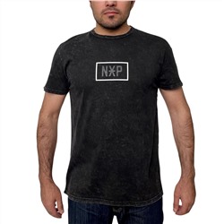 Молодежная мужская футболка NXP – геометрический принт, хитовая длина по спине до бедер №268