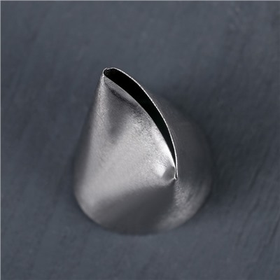 Насадка кондитерская «Лепесток большой», d=3,4 см, выход 3 см, нержавеющая сталь