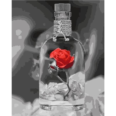 Роза в бутылке