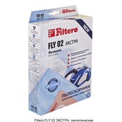 Мешки-пылесборники Filtero FLY 02 ЭКСТРА, 4шт, синтетические