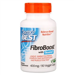 Doctor's Best, FibroBoost с Seanol, 400 мг, 90 растительных капсул
