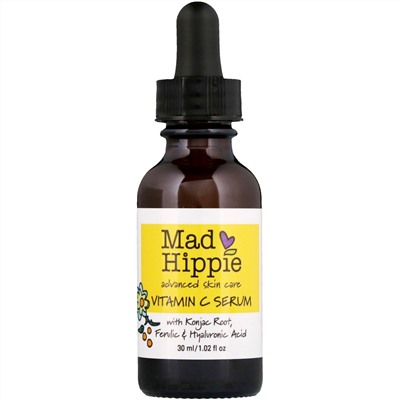 Mad Hippie Skin Care Products, Сыворотка с витамином С, 8 активных ингредиентов, 30 мл