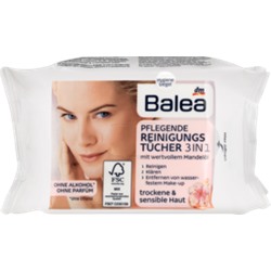 Balea (Балеа) Средство для ухода Очищающие салфетки 3в1, 25 шт