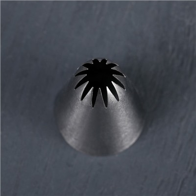 Насадка кондитерская KONFINETTA «Закрытая звезда», d=3 см, выход 1 см, нержавеющая сталь