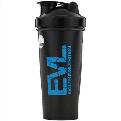 EVLution Nutrition, Blender Bottle, бутылка-блендер классическая, черная, 840 мл (28 унций)