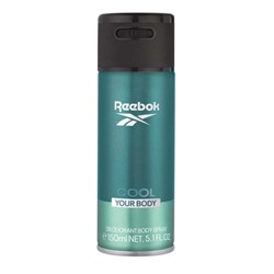 Reebok Men Cool Your Body Deodorant Spray, Рибок Дезодорант-спрей Cool для мужчин, 150 мл