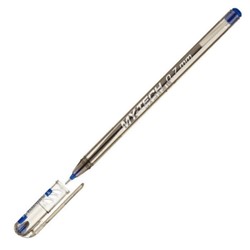 Ручка шариковая синяя 0,7мм MY-TECH, круглый корпус, на масляной основе