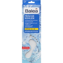 Balea (Балеа) Ультратонкие стельки - белые - Размер: 36 - 38, 8 Пара, 16 шт