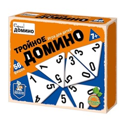 Деревянная игра Тройное Домино 02982 в Краснодаре