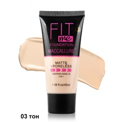 Maccallure  тональный крем  Fit me matte+poreless, тон 03