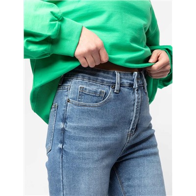 Укороченные джинсы скинни из эластичного денима.