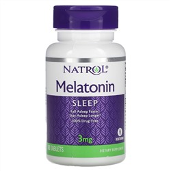 Натрол, Melatonin (Мелатонин), 3 мг, 60 таблеток