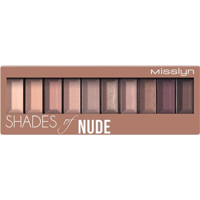 Misslyn (Мисслин)  Lidschatten Тени для век Must-have Eyeshadowpalette Shades Of Nude, 1 шт.