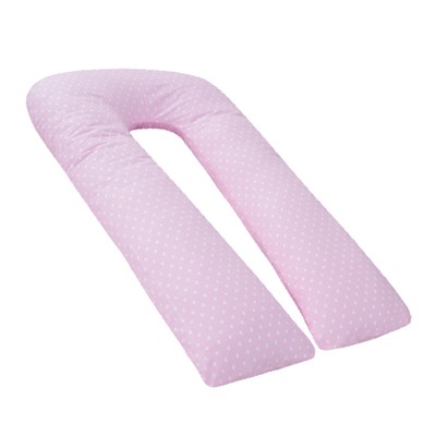Подушка для беременных 'MamaRelax' 'U-образная' 340х35, 'Сердечки розовые'