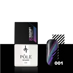 Гель-лак Pole Magnet effect 5D, №01 фиолетовый и бирюза, 8 мл