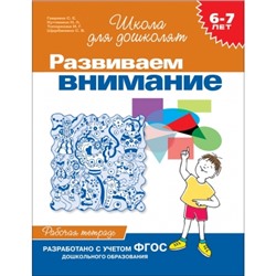 6-7 лет. Развиваем внимание (Рабочая тетадь)