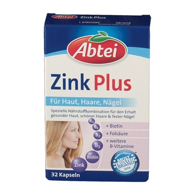 Abtei (Абтай) Zink Plus Nahrstoff 32 шт