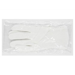 Solomeya. Косметические перчатки 100 процентный хлопок (1 пара в пластиковой упаковке)