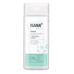 ISANA pure Toner, ИСАНА Тоник с ниацинамидом (витамином B3) без отдушек, силиконов и парабенов, 200мл