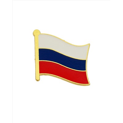 Металлический значок "Флаг России"
