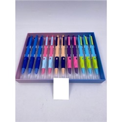 Ручка перьевая автоматическая синяя ПИШИ-СТИРАЙ ERGO, резиновая манжета трёхгранная, цвета ассорти