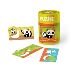 Игровой набор "Зоология для Малышей. Хвостатые друзья": пазлы и карточки с заданиями